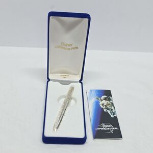 Vintage Fisher Bullet Space Pen Florentine Design Textured Silver-Gold